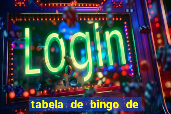 tabela de bingo de 1 a 100